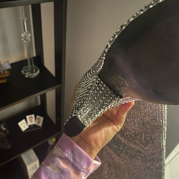 Rhinestones boots size 6 - Picture 3 of 10